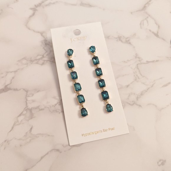 J.Crew Factory Crystal Drop Earrings - Picture 5 of 5